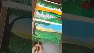 acrylic painting #art #ytshorts #ytviral #youtube #painting #100kview #acrylicscenery #artist