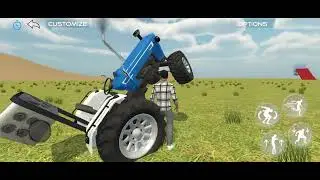 Tractors Stunt For Gaming in the Field.Indian Vehicles Simulator 3D songs! #gaming #trending #viral 