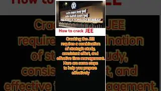 How to crack JEE some easy steps 💯🔍#shorts #motivation