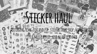 Sticker Haul featuring TCMC,  STICKWITHME shop, VanStickie and more | mamas.got.plans