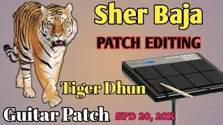 Tiger Guitar Tune Octapad Patch Editing | शेर बाजा | शेर धुन | Octapad Tutorial | Dhumal Pad Patch |