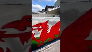 Cardoff city fc and Welsh mural