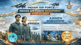 Indian Air Force Recruitment 2026 🔥 10th/12th Pass Jobs | Apply Online Now