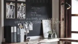 DIY, Easy to Switch Photo Collages and Upcycled Command Center