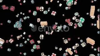 Falling Christmas Presents