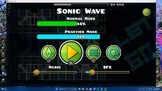 kid experiences divine intervention via side profile on geometry dash by fluking the 49% click on sw