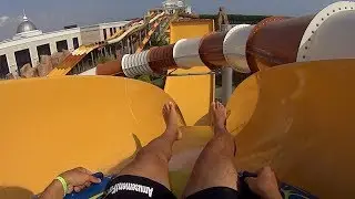 Dangerous Turbolance Water Slide at The Land of Legends