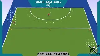 FIELD HOCKEY CRASH BALL DRILL (5) for all COACHES