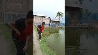Smart girl fishing #short