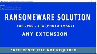 RANSOMEWARE MASTER SOLUTION II JPEG REPAIR II NO REFERENCE FILE REQUIRED