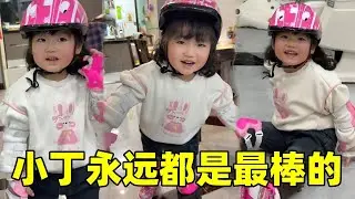 小丁自學輪滑，孩子每次摔角都會笑著說沒事，這讓我看得出他是真喜歡！