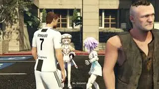 GTA V Neptunia Часть 21 - Бланк, кинорежиссер/Возвращение машин Куромэ
