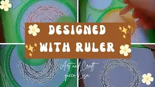 Draw 🌲🌳Designed with Desicn ruler.#short #design #drawing #art @Art and Craft queen Lisa
