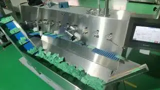 Automatic bag, sachet, pouch, sticks sorting and counting machine