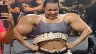 Woman Loves Her Fake Muscles