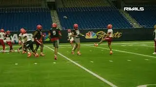 SMU four-star signee Ty Hawkins at Navy All-American bowl