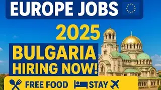 🇪🇺 Europe Jobs in Bulgaria | Hotel & Restaurant Staff Hiring 2025 | Free Food + Accommodation