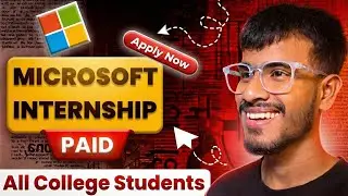 Microsoft internship for college students| Paid internship 2026 | College students internship 2026