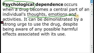 AQA Psychology A-level: 01 Describing Addiction (part 1)