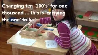 Montessori in New Zealand Adding Numbers in the Thousands