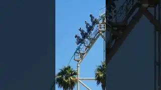 Waiting for that beyond vertical drop on HangTime #knottsberryfarm #rollercoaster #themepark #short