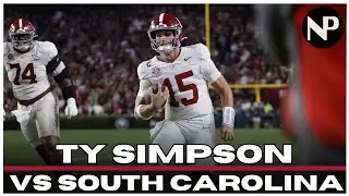 Alabama vs South Carolina | Ty Simpson NFL Draft Film