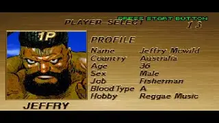 Virtua Fighter Remix - Arcade: Jeffry Mcwild (Sega Saturn) [FREE GAMEPLAY]