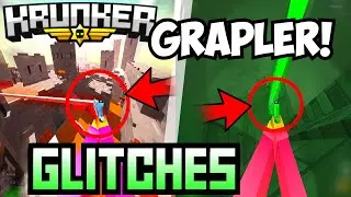 Krunker INSANE Grappler Gun GLITCH SPOTS *outside of map* ALL MAPS