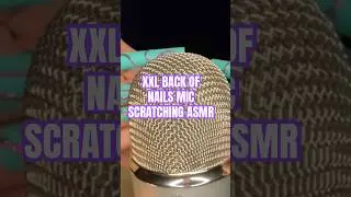 Back of XXL matte 3d nails on #asmrblueyeti #asmrscratching #asmrmicscratching