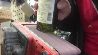 Slipa glasflaska