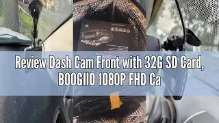 Review Dash Cam Front with 32G SD Card, BOOGIIO 1080P FHD Car Driving Recorder 3'' IPS Screen 170&deg;Wi