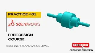 SolidWorks Practice Tutorial |  SolidWorks Revolve Command | Solidworks Free Tutorial | CAD Practice
