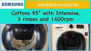 Samsung WW80K6404QW/EN - Cottons 95° with Intensive (Full cycle)