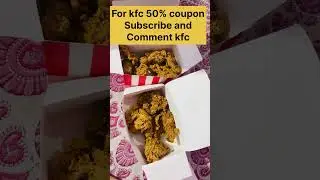 Kfc | Kfc coupon code | kfc 50% coupon #shorts #food #kfc #kfcchicken #trending #viral