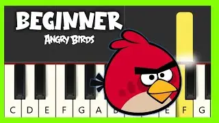 ANGRY BIRDS THEME - BEGINNER Piano Tutorial