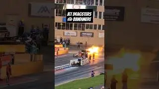 Jet dragsters at Bandimere Speedway after qualifying day 2 for the NHRA Mile High Nationals 2023