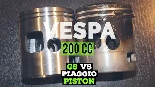 vespa 200 GS piston vs original Piaggio / Meteor piston / FMPguides - Solid PASSion /