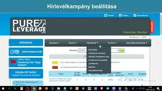 H&iacute;rlev&eacute;lkamp&aacute;ny be&aacute;ll&iacute;t&aacute;sa  k&oacute;dokkal ,a PureLeverage rendszerben
