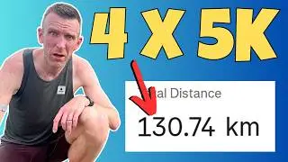 4 X 5K BIG MARATHON SESSION! 7 Weeks To Get MARATHON FIT (Full Week Of Marathon Training)
