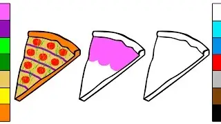 Hot Pizza Coloring Pages for Kids