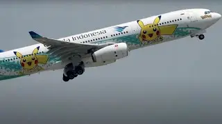 Seoul Incheon airport live stream New Pokemon air adventure Garuda Indonesia A330