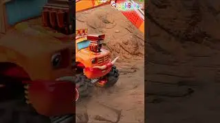 5 Little Excavators #shorts #nurseryrhymes #gigglebellies
