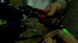 Wiring a fishing lure tail wrap by Salty's Wood Lures