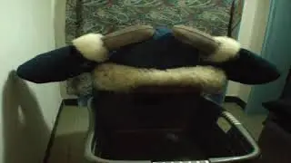 big fluffy fur hood gets a little wet...(wet) part1