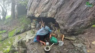 Traditional Nepali Mountain Village Lifestyle | Daily Activities of Hari Rokaya Village People Life