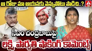 సీఎం చంద్రబాబు పై లక్ష్మి పార్వతి షాకింగ్ కామెంట్స్..! | Lakshmi Parvathi Words on Chandrababu