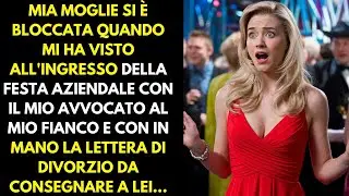Mia moglie si è bloccata quando mi ha visto all'ingresso della festa aziendale con il mio avvocato..