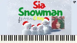 Sia 'Snowman' Piano Cover (C Key) + sheet(악보)