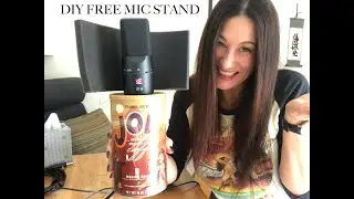 How to make a FREE mic stand (with filter) for a condenser mic set up