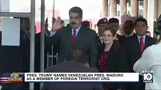 Maduro classified as member of foreign terrorist organization; Venezuela flights cancelled